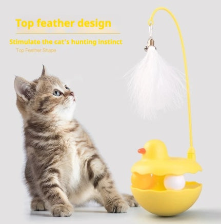Interactive Duck Cat Toy Stick