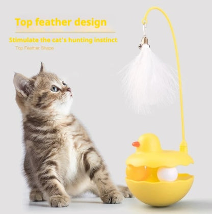 Interactive Duck Cat Toy Stick