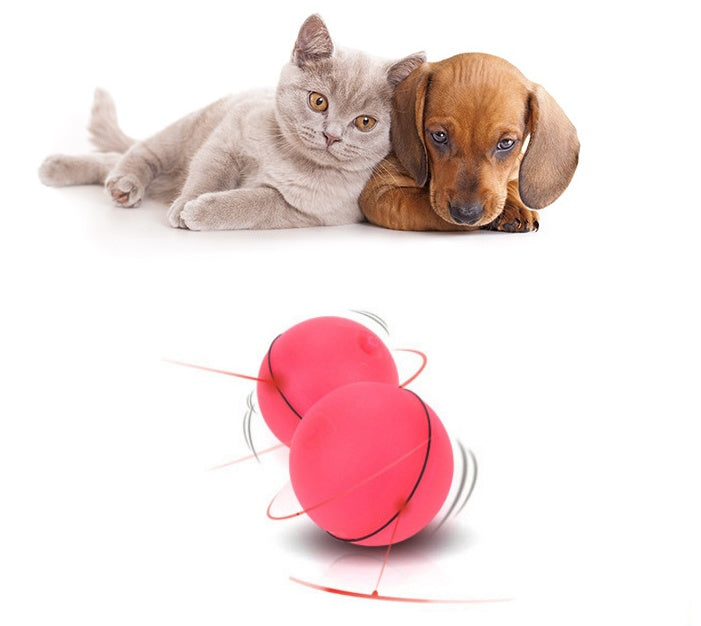 LED Laser Rolling Cat Toy