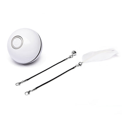 LED Laser Rolling Cat Toy