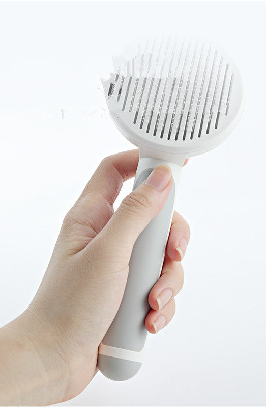 Round Handle Pet Grooming Comb