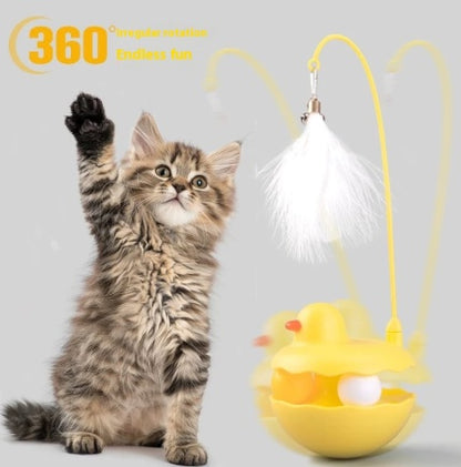 Interactive Duck Cat Toy Stick