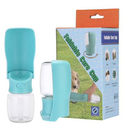 Portable Dog Water Bottle with Foldable Pet Water Dispenser