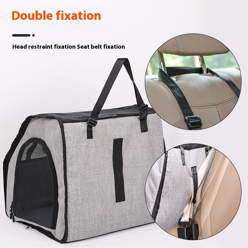 Portable Foldable Waterproof Pet Cage & Car Mat