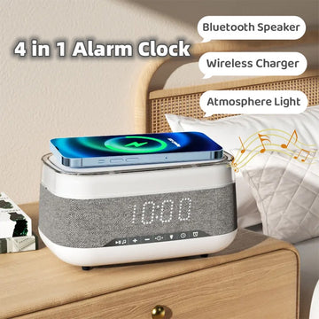 Intelligent Multifunctional Alarm Clock Bluetooth Speaker