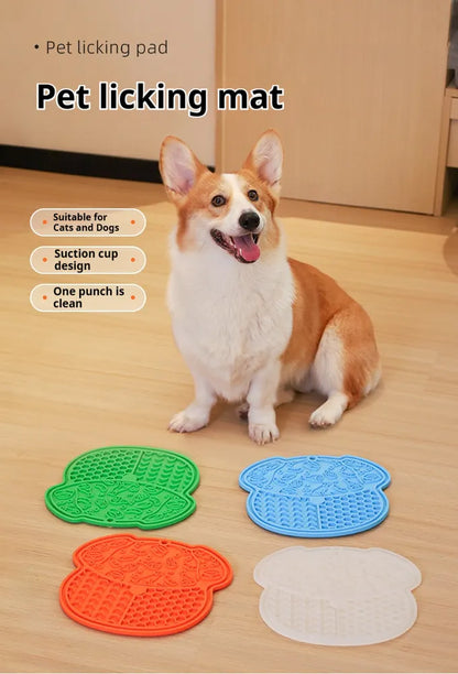 Pets Slow Feeder Mat With Strong Suction