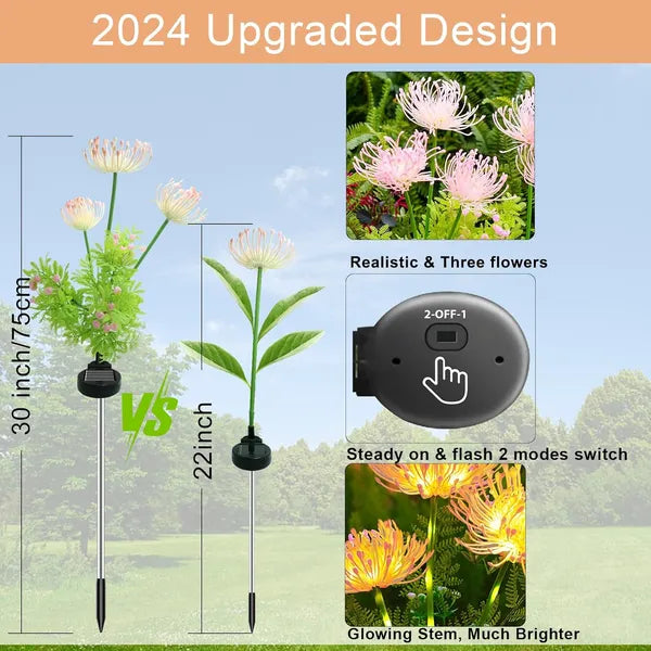 4 Pack Solar Garden Lights Outdoor