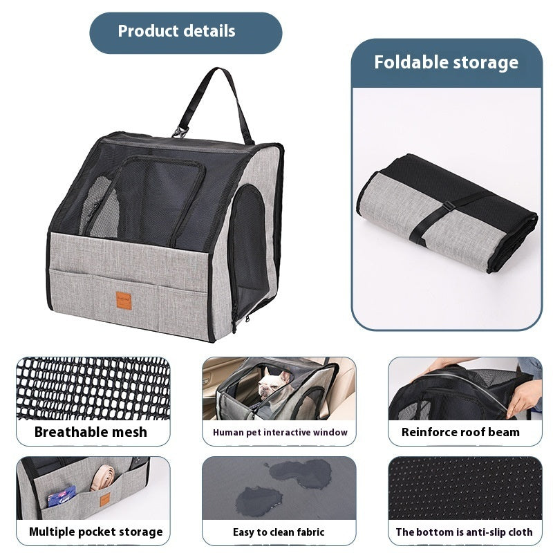 Portable Foldable Waterproof Pet Cage & Car Mat
