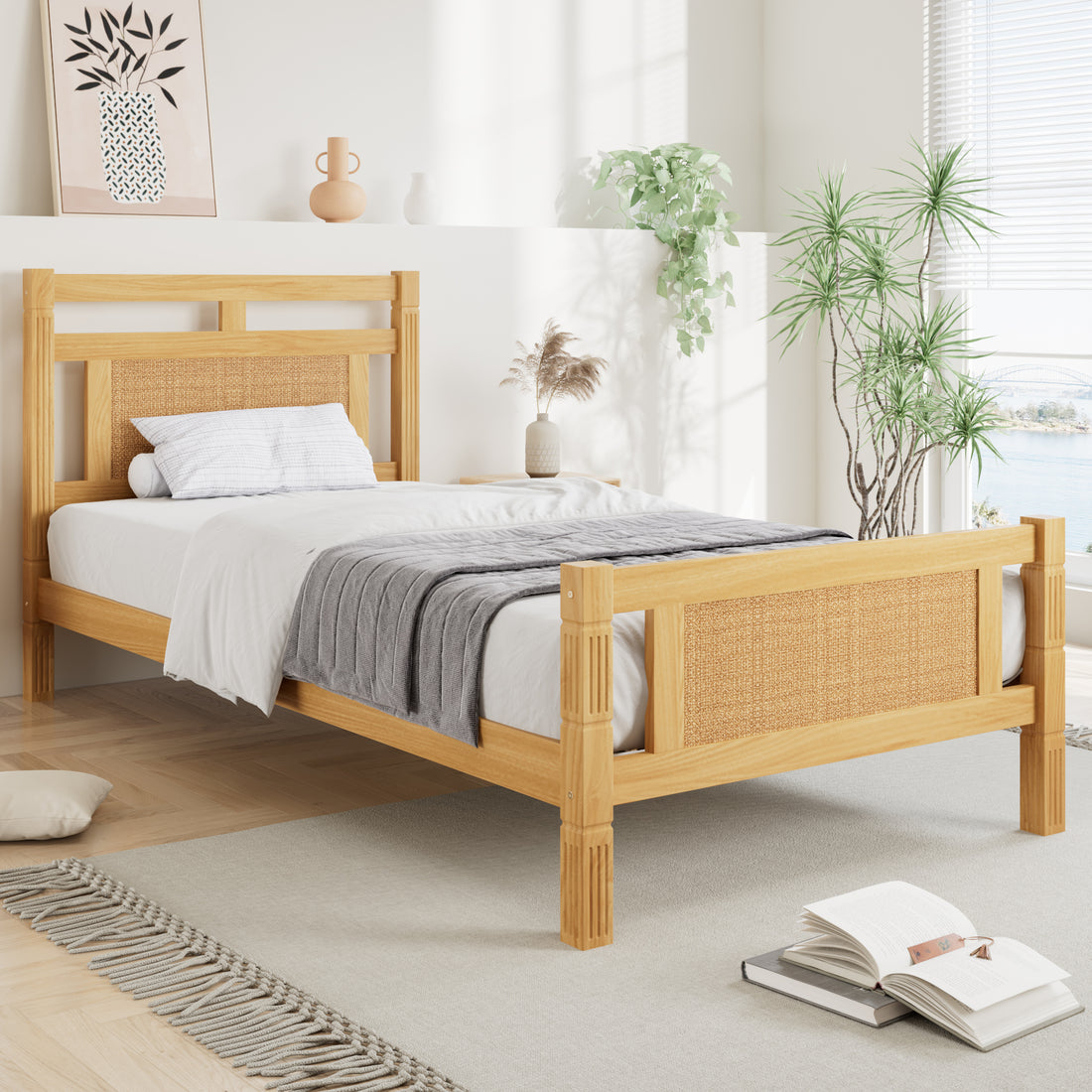 Wooden Single Bed