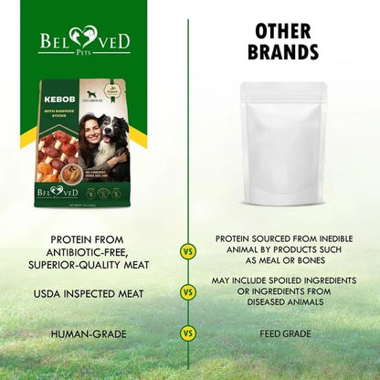 Dog Rawhide Treats with Duck & Chicken